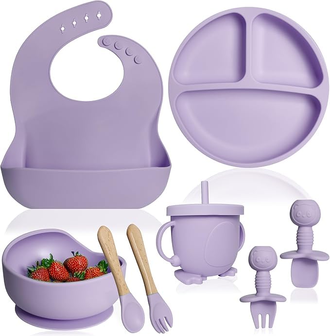 SafeScoop™ Silicone Baby Feeding Set (8-Pcs)