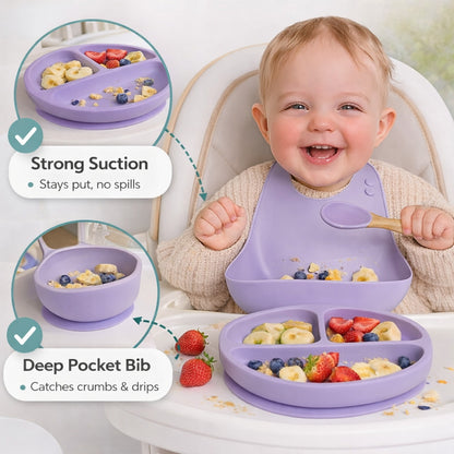 SafeScoop™ Silicone Baby Feeding Set (8-Pcs)