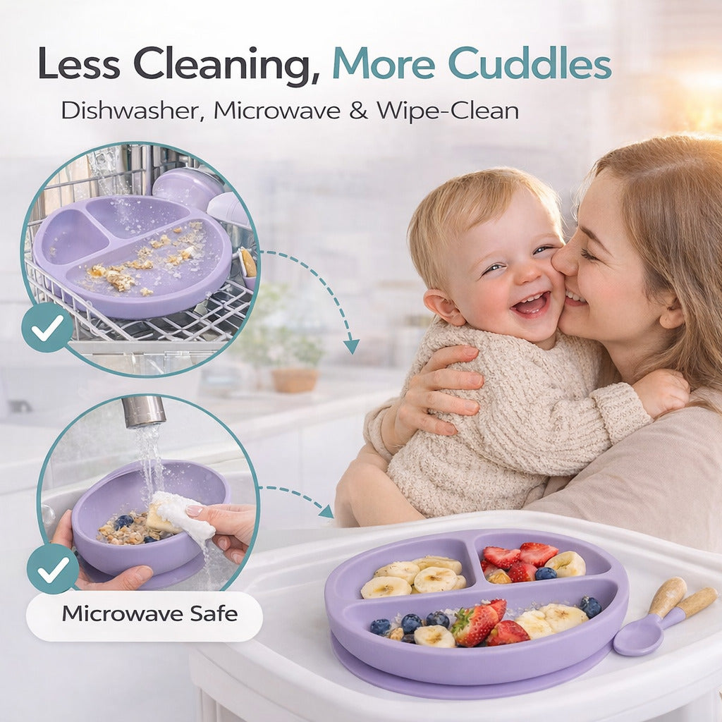 SafeScoop™ Silicone Baby Feeding Set (8-Pcs)