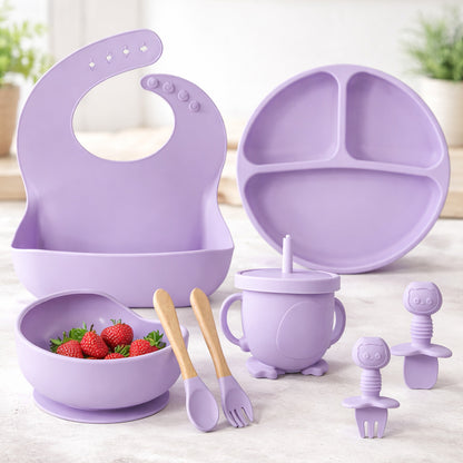SafeScoop™ Silicone Baby Feeding Set (8-Pcs)