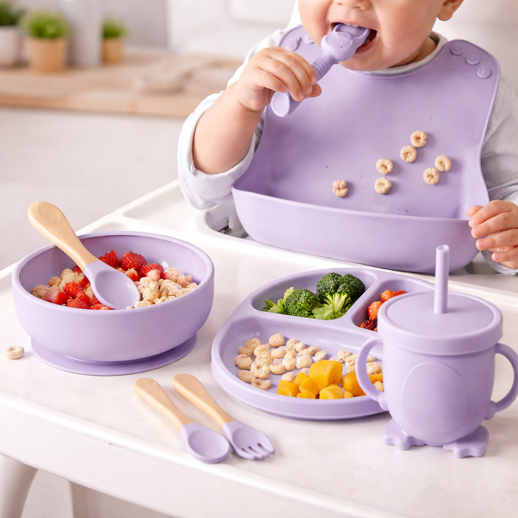 SafeScoop™ Silicone Baby Feeding Set (8-Pcs)